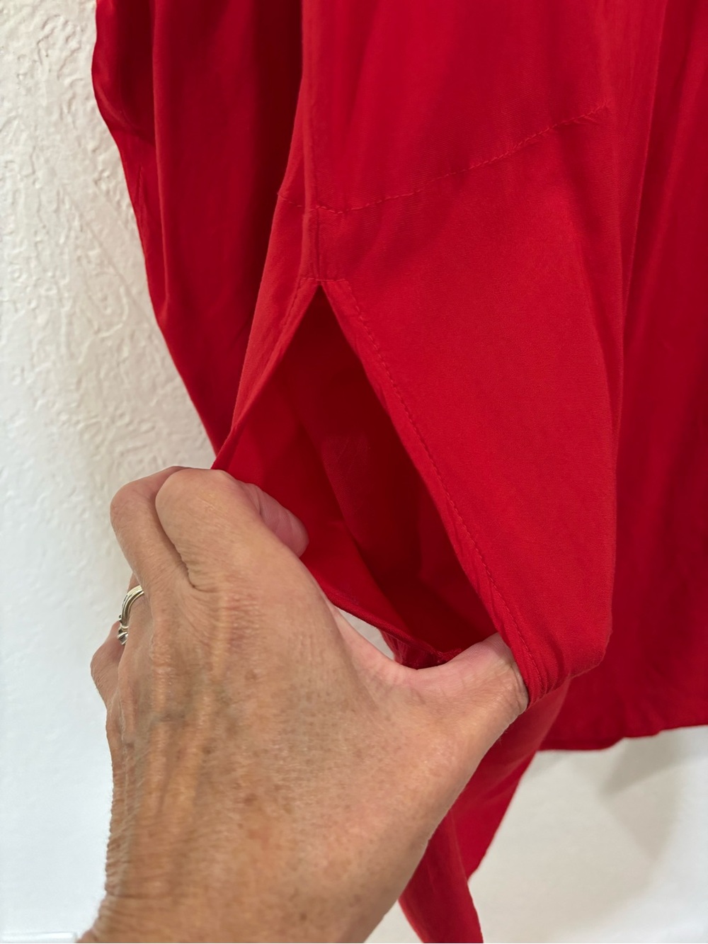 Johnny Was Red Embroidered Tunic Dress - Picture 4 of 13